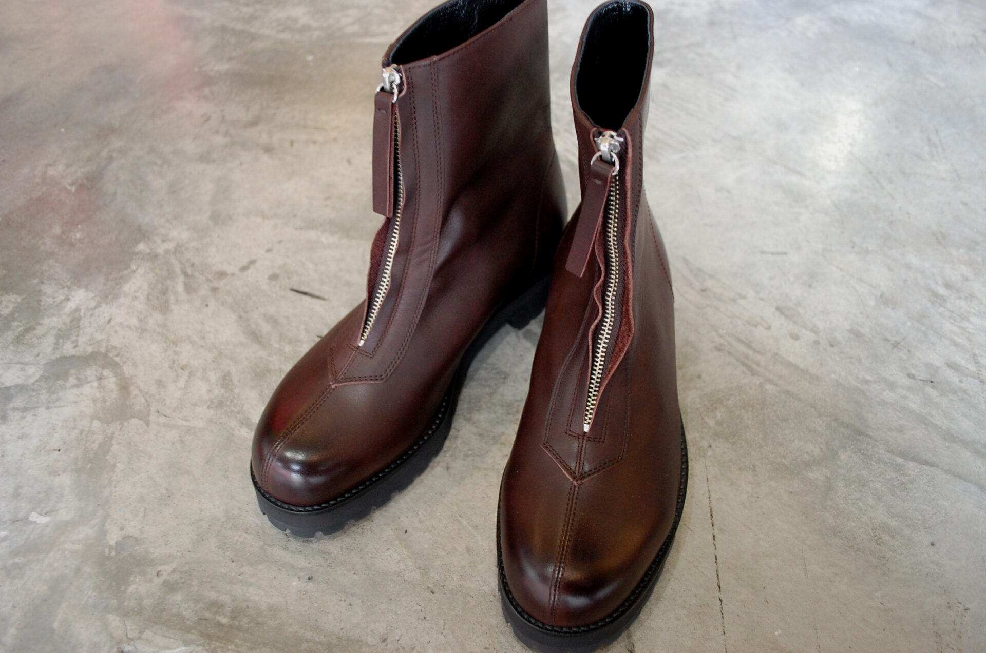 PADRONE パドローネ PU8054-1142-22C CENTER ZIP BOOTS(WATER PROOF